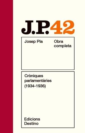 CRONIQUES PARLAMENTARIES 1934-1936 | 9788497101820 | PLA, JOSEP