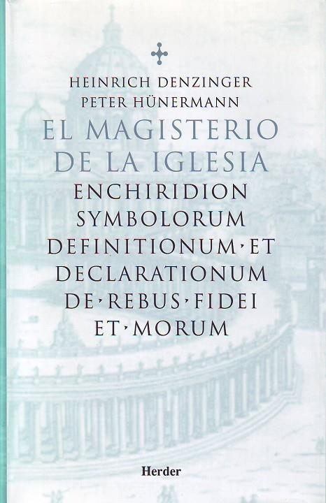 MAGISTERIO DE LA IGLESIA | 9788425420870 | DENZINGER, HEINRICH