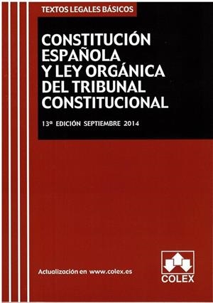 CONSTITUCION ESPAÑOLA Y TRIBUNAL CONSTITUCIONAL 2014 | 9788483424551 | AAVV