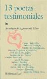13 POETAS TESTIMONIALES | 9788441408265 | AAVV