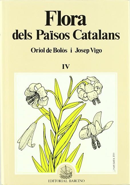 FLORA DELS PAISOS CATALANS IV | 9788472266988 | BOLOS/VIGO