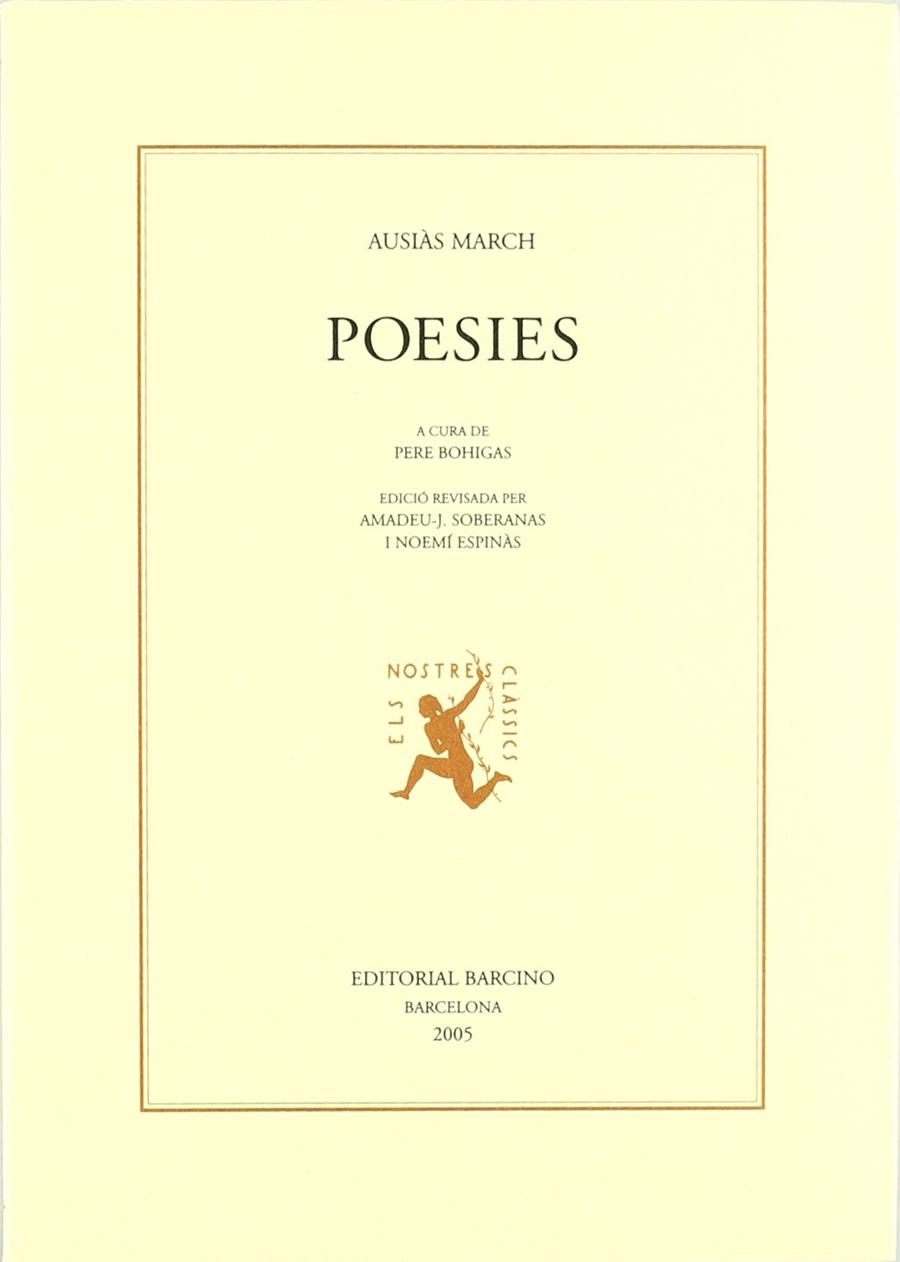 POESIES AUSIÀS MARCH - NOVA EDICIO- | 9788472267152 | MARCH, AUSIAS