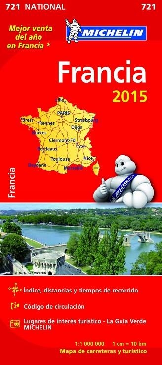 MAPA  FRANCIA 2015 | 9782067199972 | VARIOS AUTORES