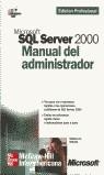 SQL SERVER 2000 MANUAL DEL ADMINISTRADOR | 9788448131562 | WILLIAM R, STANEK